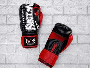Nouveaux gants de boxe pour jumeaux, design unique, entièrement imprimés, en cuir véritable, fabrication professionnelle sur mesure, pour entraînement et sparring de kickboxing. - Product Image 6