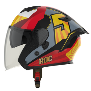 ผู้ผลิตเวียดนาม OEM หมวกนิรภัย openface ROC R09, ABS พรีเมี่ยม, กระบังหน้าคู่, คุณภาพดีเยี่ยม - Product Image 3