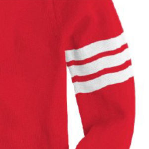 Cardigan en tricot rouge pour homme, col en V, manches longues, fermeture boutonnée, motif géométrique, style automne, coupe classique - Product Image 3