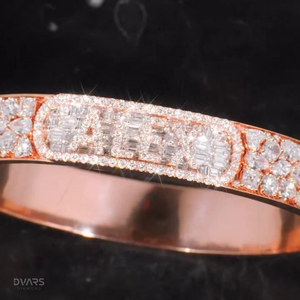 Pulsera de Moissanita con Dijes y Colgantes, de Plata de Ley 925 con Incrustaciones, Hecha a Mano, de Lujo, Bañada en Oro de 18K, Certificada GCI IDGL, Joyería para Fiestas - Product Image 3