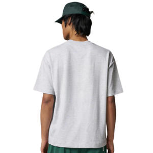 T-shirt Homme Oversize à Manches Courtes Gris Mélange avec Motif Graphique sur le Devant en Coton Décontracté Streetwear Vente en Gros Fournisseur OEM - Product Image 6