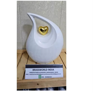 Urna Funeraria de Aluminio Estilo Americano con Acabado Negro Perla, Diseño Premium, 220 Pulgadas Cúbicas, para Adultos, Exportación Profesional, la Más Vendida - Product Image 1