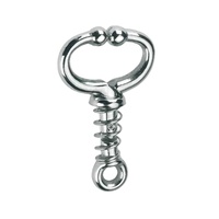 Support de bague de tête en acier inoxydable robuste et personnalisable avec ressort pour la manipulation du bétail vétérinaire, 11 cm, pour porcs et bovins