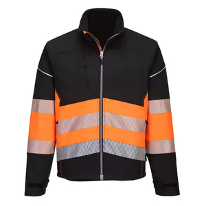 Veste de sécurité hivernale haute visibilité réfléchissante, tissu 100% polyester, imperméable, logo personnalisé sur le devant, vêtements de travail, veste de sécurité - Product Image 5