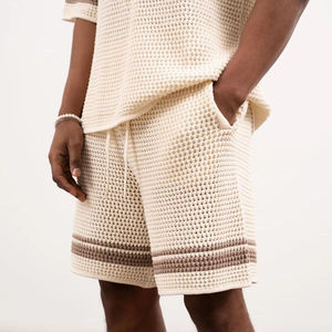 Wholesale Street <b>Hip</b>-Hop Multi-Line Oxford Solid 100% Cotton High-Waisted Elastic Waist Men's Basketball Shorts - Product Image 1