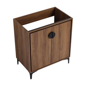 Mobile bagno freestanding da 30 pollici con 2 ante e struttura in legno ingegnerizzato (solo mobile) - Product Image 1