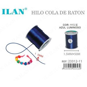 Filo Luminoso Blu 1,5mm x 50m per Braccialetti - Product Image 3