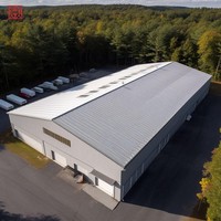 Bâtiment en structure métallique préfabriquée sur mesure, entrepôt, atelier, usine industrielle, solution de construction en acier