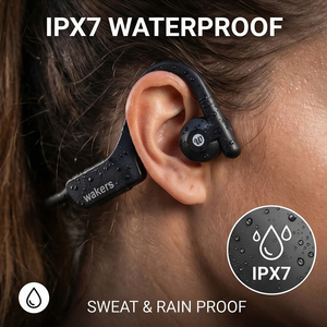 Auriculares de Conducción Ósea Wakers Sport Pro - Auriculares Bluetooth Inalámbricos Resistentes al Agua IPX7, Ultraligeros 29g - Product Image 6