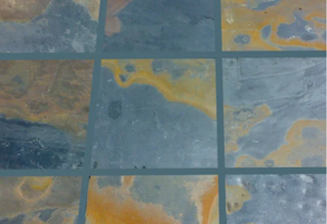 Ardoise naturelle California Gold avec bords sciés pour revêtements de sol intérieurs et extérieurs, bardages muraux et applications décoratives - Product Image 3