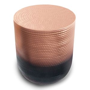 Tavolino Laterale in Metallo Nova con Finitura Rame Ombré, Elegante Arredamento per Soggiorno - Product Image 2