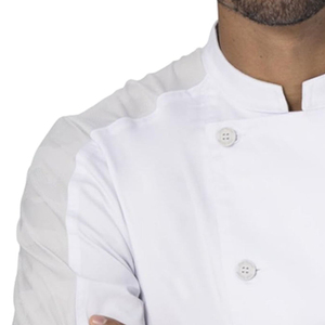 Chaqueta de Uniforme de Hotel Personalizada, Elegante, de Secado Rápido, Transpirable, de Spandex/Poliéster, Unisex, Manga Larga, con Logotipo Personalizado, para Todas las Temporadas, para Restaurante - Product Image 4