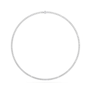 Wholesale 925 Sterling Silver Lab Grown Diamond Tennis <b>Chain</b> <b>Necklace</b> Gold Plated Luxury Jewelry - Product Image 3