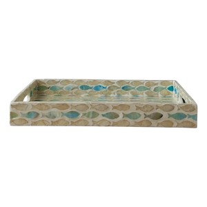 Plateau de service de luxe en nacre, fait main, incrusté de coquillages, plateau décoratif pour la maison, l'hôtel, le restaurant, pour le service et les cadeaux - Product Image 2
