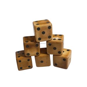 Dés à jouer en résine de 35 mm de style antique D6 – Dés de jeu de haute qualité en gros avec points standard - Product Image 3