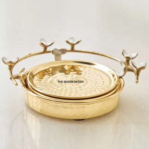 Metal Drink Coasters New Design Coffee Mug Coaster Golden Luxury Teahouse Decoration Non Slip <b>Cup</b> <b>Mat</b> - Product Image 1