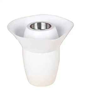 Calentador de Velas de Té de Madera con Tazón de Acero Inoxidable y Tapa Abatible, Quemador de Aceites Esenciales para Aromaterapia, Decoración de Hogar de Madera - Product Image 2