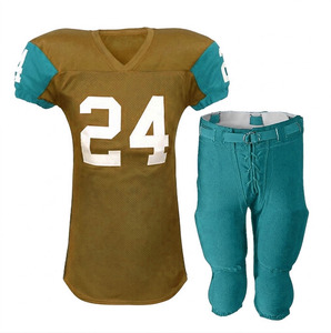 Uniforme de football américain personnalisé haute performance, 100% polyester, léger, conçu pour une sécurité et un confort maximum, respirant - Product Image 5
