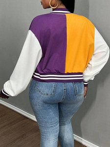 Custom Men's Varsity Jackets Casual Stand XL Breathable Leather Sleeve Blank Plain Embroidery Letterman Varsity - Product Image 2