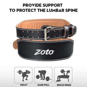 Ceinture de musculation en cuir premium avec boucle à ardillon, ceinture de soutien lombaire robuste pour entraînement de force, fabrication OEM - Product Image 6