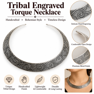 Collar Gargantilla de Latón Hecho a Mano, Joyería Étnica Tribal de Declaración, Artesanal, Ajustable, Estilo Vintage, Venta al por Mayor para el Mercado Global - Product Image 6