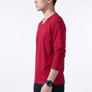 เสื้อยืดแขนยาวคอกลมผู้ชายพรีเมียม ผ้าถัก 100% คอตตอน ระบายอากาศได้ดี ทรงหลวม สวมใส่ได้ทั้งแบบลำลองและเป็นทางการ พิมพ์ลายดิจิทัล ผลิตจากโรงงานโดยตรง รับผลิตแบบ OEM - Product Image 6