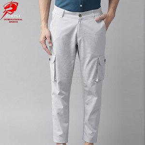 Pantalon cargo pour homme en tissu respirant et résistant, fabrication sous marque privée, faible MOQ, vente en gros pour activités de plein air - Product Image 2