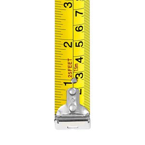 Metro a nastro retrattile a doppia scala da 25 piedi (8m/5m) con corpo in acciaio e custodia in ABS, facile da leggere, per misurazioni imperiali e metriche - Product Image 6