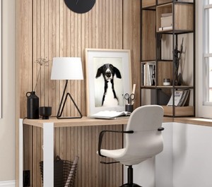 Modern Black Metal Contemporary Simple <b>Table</b> Lamp Fabric Shade Geometric Base Decorative <b>Bedside</b> Lamp Hotel Home Decor Lighting - Product Image 3