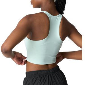 Custom Wholesale Women High Neck Racerback Crop <b>Top</b> OEM ODM Manufacturer Seamless Yoga Sports Bra Fitness Activewear <b>Top</b> - Product Image 2