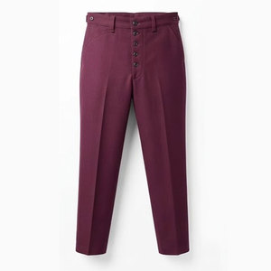 Pantalon de combat allemand classique, style historique, coupe droite, en toile légère, respirant, confortable, avec fermetures sécurisées - Product Image 1