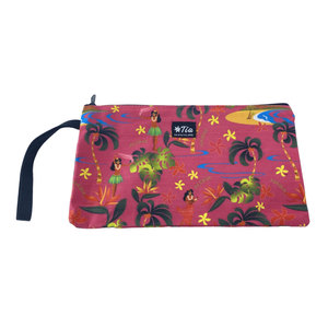 Bolsa de cosméticos de viaje de material de algodón ligero con logotipo personalizado con cremallera hecha en Vietnam - Product Image 3
