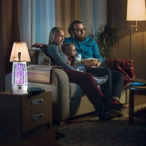 Lampada Antizanzare Ricaricabile a Luce UV, Trappola Elettrica per Insetti con Luce Notturna e Cinghia, Portata di 150 Metri Quadrati - Product Image 4