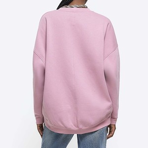 เสื้อสเวตเชิ้ตแขนยาวสีดำสำหรับผู้หญิง น้ำหนักเบา สวมใส่สบาย สไตล์ลำลอง ระบายอากาศได้ดี ผลิตจากผ้าฝ้ายเนื้อนุ่ม - Product Image 6