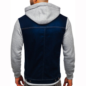 Veste en jean streetwear d'hiver personnalisable, coupe moderne, légère, 100 % coton, coupe-vent et respirante - Product Image 2
