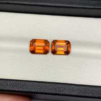 Pierre précieuse naturelle Fanta Garnet, taille octogonale, orange, certifiée IGI, design professionnel léger, 250 grammes, qualité supérieure, bijoux