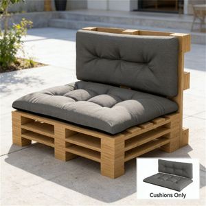 Cuscino di Ricambio Nero per Sedia da Giardino, Solo per Patio e Terrazza - Product Image 1