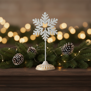 ของตกแต่งรูปทรงเกล็ดหิมะโลหะคริสต์มาสปี 2026 แบบใหม่ ปรับแต่งได้ ขายดีในยุโรปและอเมริกา - Product Image 1