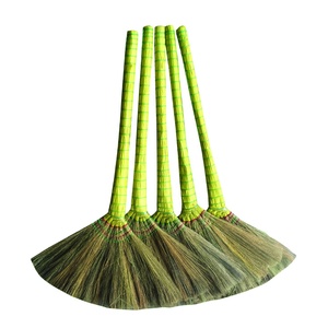 Haute qualité poils doux naturel longue herbe balai écologique ménage nettoyage cuisine jardin vadrouille en gros Vietnam bambou - Product Image 5