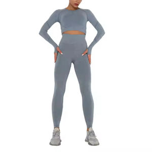 Ensemble de yoga pour femmes à prix raisonnable, tendance, nouvelle arrivée, meilleur matériau, séchage rapide, durable, dernière mode. - Product Image 4