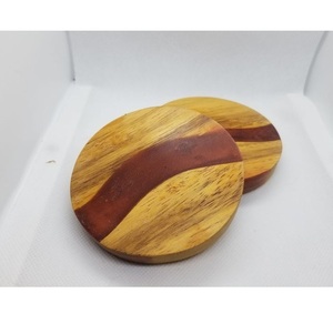 Excellent Style Wooden Resin Eco-Friendly Durable Tea Coasters Set 4 Pcs Square Shape <b>Non</b> <b>Slip</b> Tableware Drink <b>Mats</b> & Pads - Product Image 2