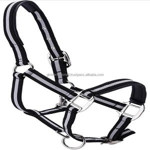 Correa de nailon Premium, cabestro de nailon duradero de dos tonos con forro negro cosido y accesorios de níquel ajustables sólidos - Product Image 1