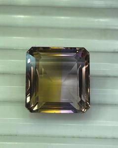 อเมทรีนทรงแปดเหลี่ยมคุณภาพสูง, อเมทรีนธรรมชาติเจียระไนแบบหลวมๆ สองสี - Product Image 2