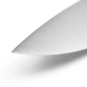 Cuchillo de Chef Clásico de 8 Pulgadas con Hoja Plateada y Mango Blanco de Tres Remaches, Cuchillo de Cocina para Cortar Frutas y Verduras, Preparación Diaria de Alimentos - Product Image 5