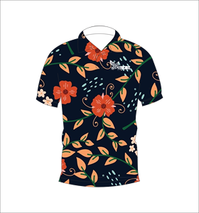เสื้อโปโลชายลายดอกไม้เขตร้อน พิมพ์ลายทั้งตัว แขนสั้น สไตล์ลำลอง สำหรับเล่นกอล์ฟ - Product Image 3