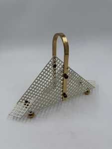 Porte-serviettes / porte-lettres style Atelier de Vienne en métal estampé Art Déco - Product Image 5