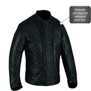 Chaqueta de Motocicleta Negra para Hombre RACE, Manga Larga, Resistente al Viento, para Todas las Estaciones, Ropa de Carreras - Product Image 6