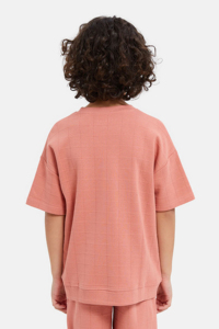 Venta al por mayor directa de fábrica: Camisetas de verano para niños, personalizables, oversize, con lavado ácido, de algodón vintage, ropa para niños. - Product Image 4