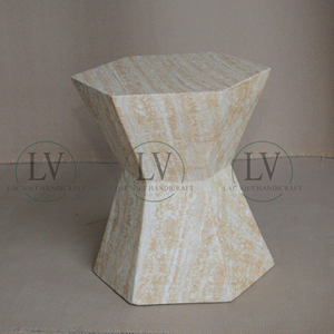 Table d'appoint peinte à la main, tables d'appoint uniques en béton, table d'appoint en ciment, tabouret décoratif de jardin pour terrasse extérieure en provenance du Vietnam - Product Image 3