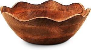 Juego de Tazones de Madera de Mango Ecológicos y Sostenibles de Lujo Indio, Tazones Grandes para Ensalada y Fruta, Decoración para el Hogar, Fiestas, Bebés y Otras Ocasiones, Artesanía - Product Image 6